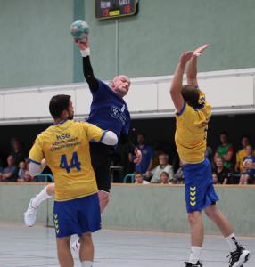 GER HV Brandenburg VL Mä Saison 2023/2024 HSG Ahrensdorf-Schenkenhorst II vs HSG RSV Teltow Ruhlsdorf II, 30.09.23, Sporthalle Ahrensdorf, Ludwigsfelde,